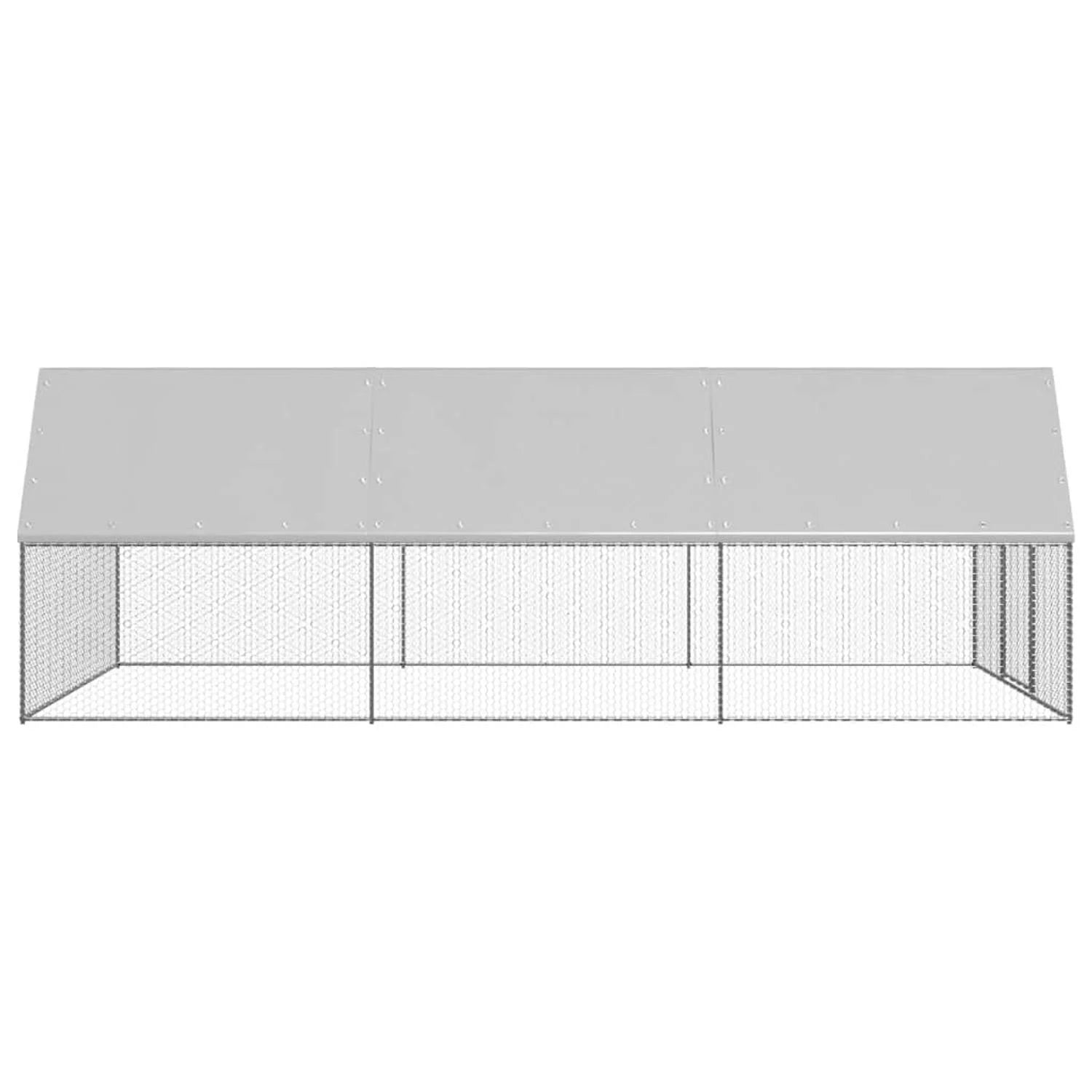 vidaXL Chicken Cage 3x6x2 M Galvanised Steel