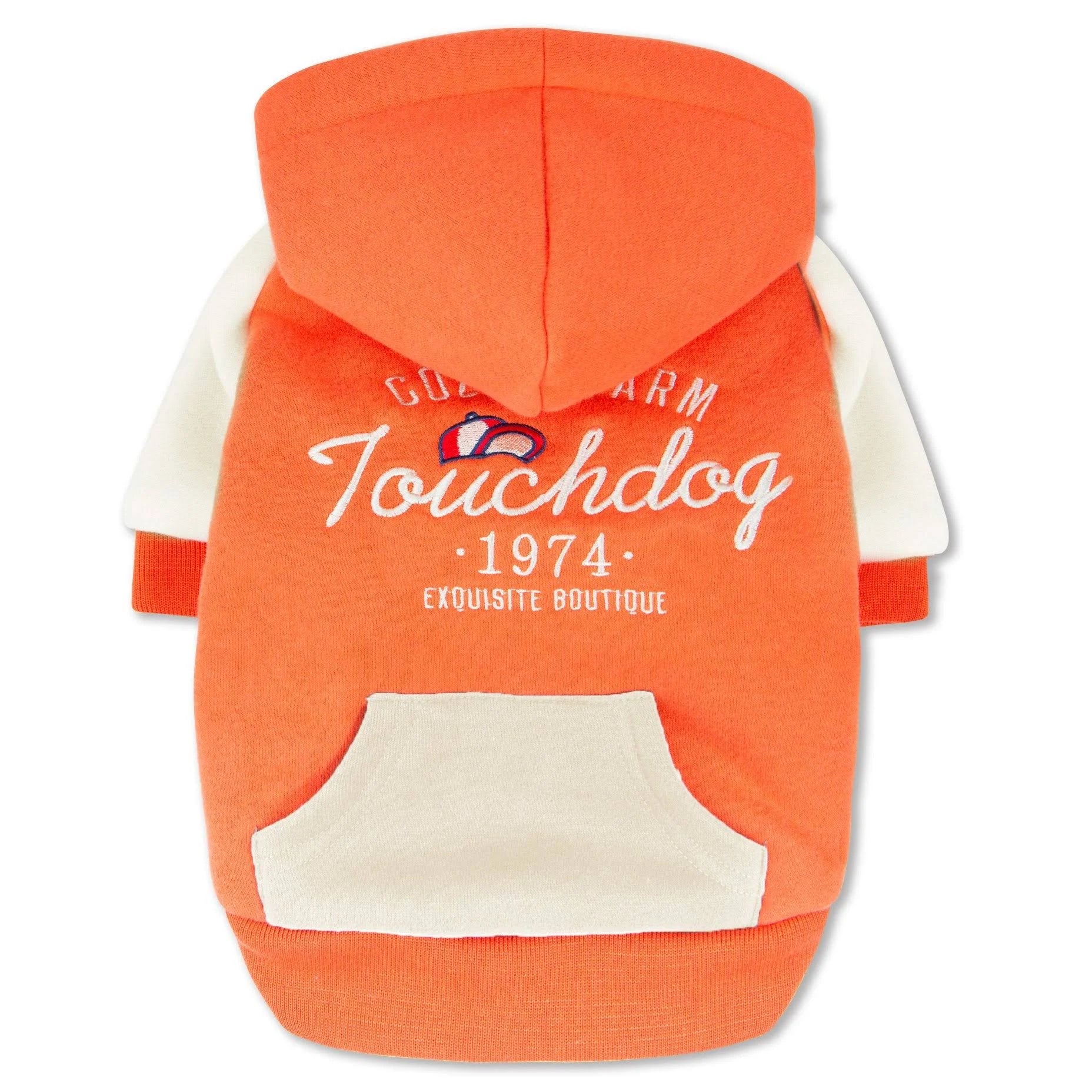 Touchdog 'Heritage' Soft-Cotton Fashion Dog Hoodie X-Small - Pink