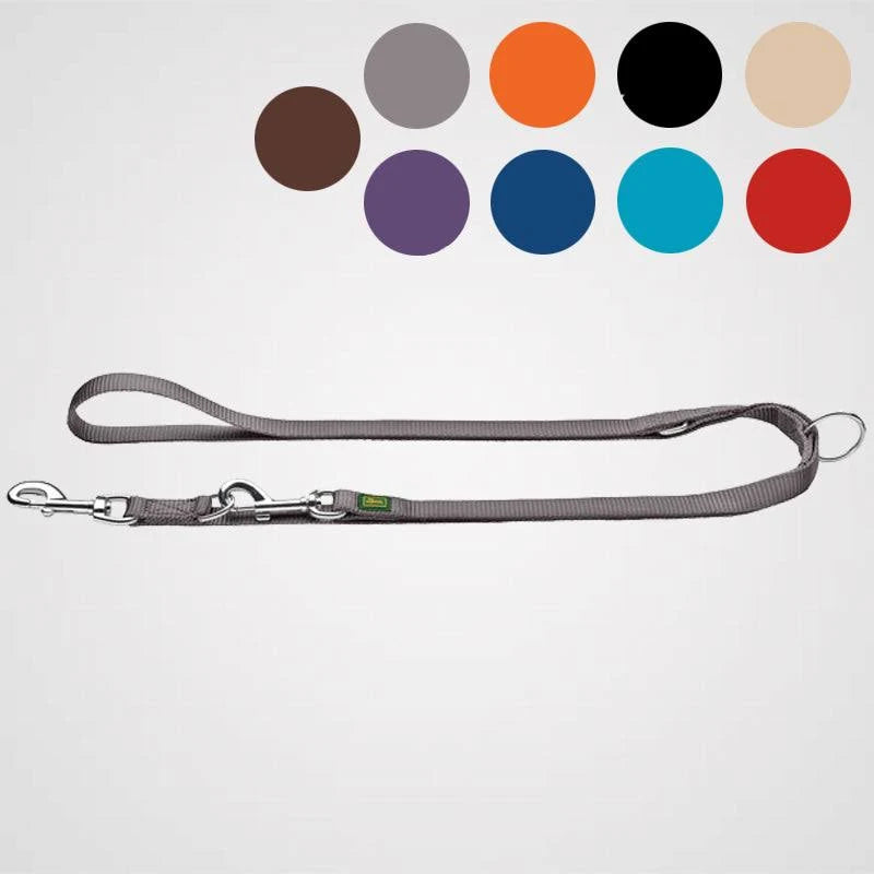 Hunter Nylon Training Lead Rope, 15/200, Medium, Grey