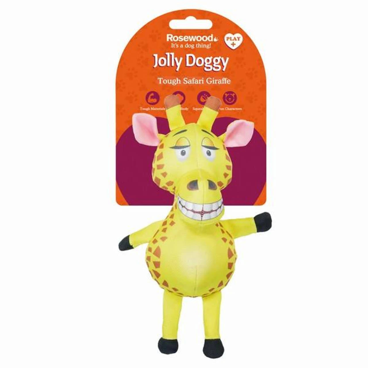 Rosewood Dog Toy Giraffe Safari Tough