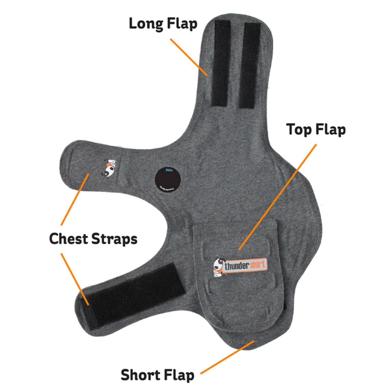 Thundershirt Anxiety Coat For Dog, Medium, Grey