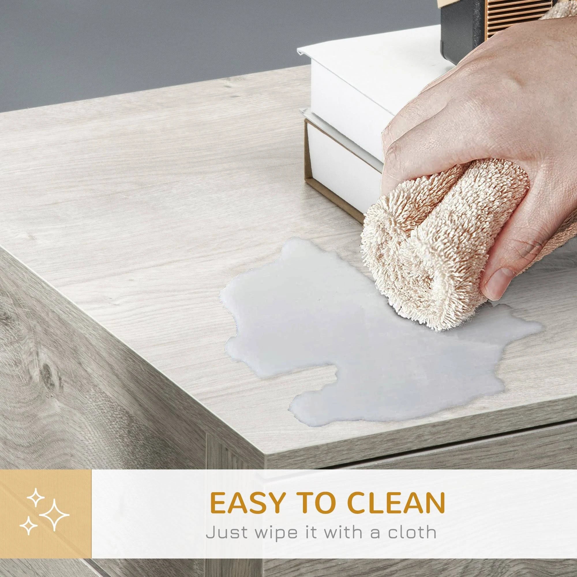 PawHut Modern Pet Crate End Table, Double Doors, For Medium Dogs