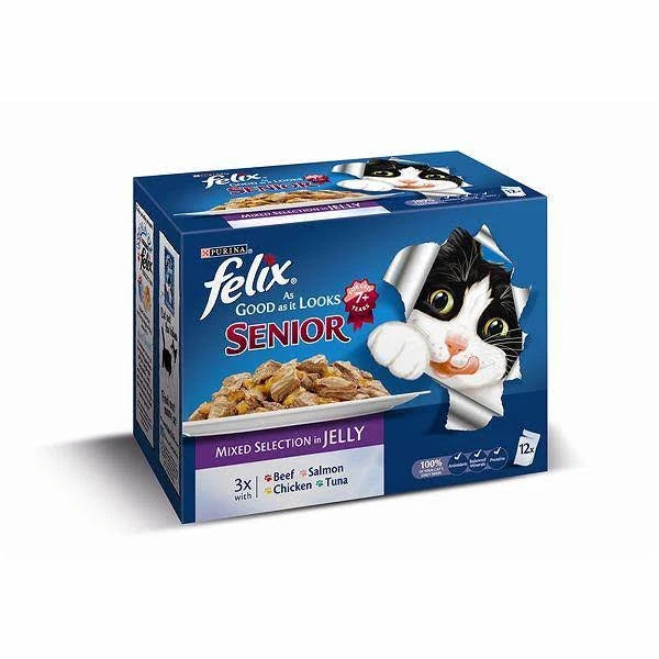 Felix As Good As It Looks - Senior - 48 x 100g - Mixed Selection