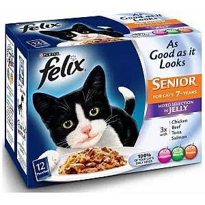 Felix As Good As It Looks - Senior - 48 x 100g - Mixed Selection