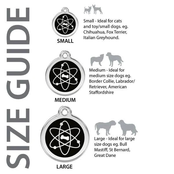 Red Dingo Dog Tag K9 Sheriff Dark Blue Large