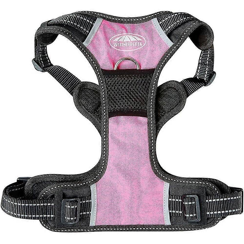 Weatherbeeta Anti-Pull Dog Harness Black Pink Extra Large