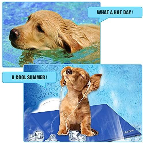 Cooling Mat For Dogs Pet Cooling Mat Non-Toxic Gel Self Cooling Pad For Dogs