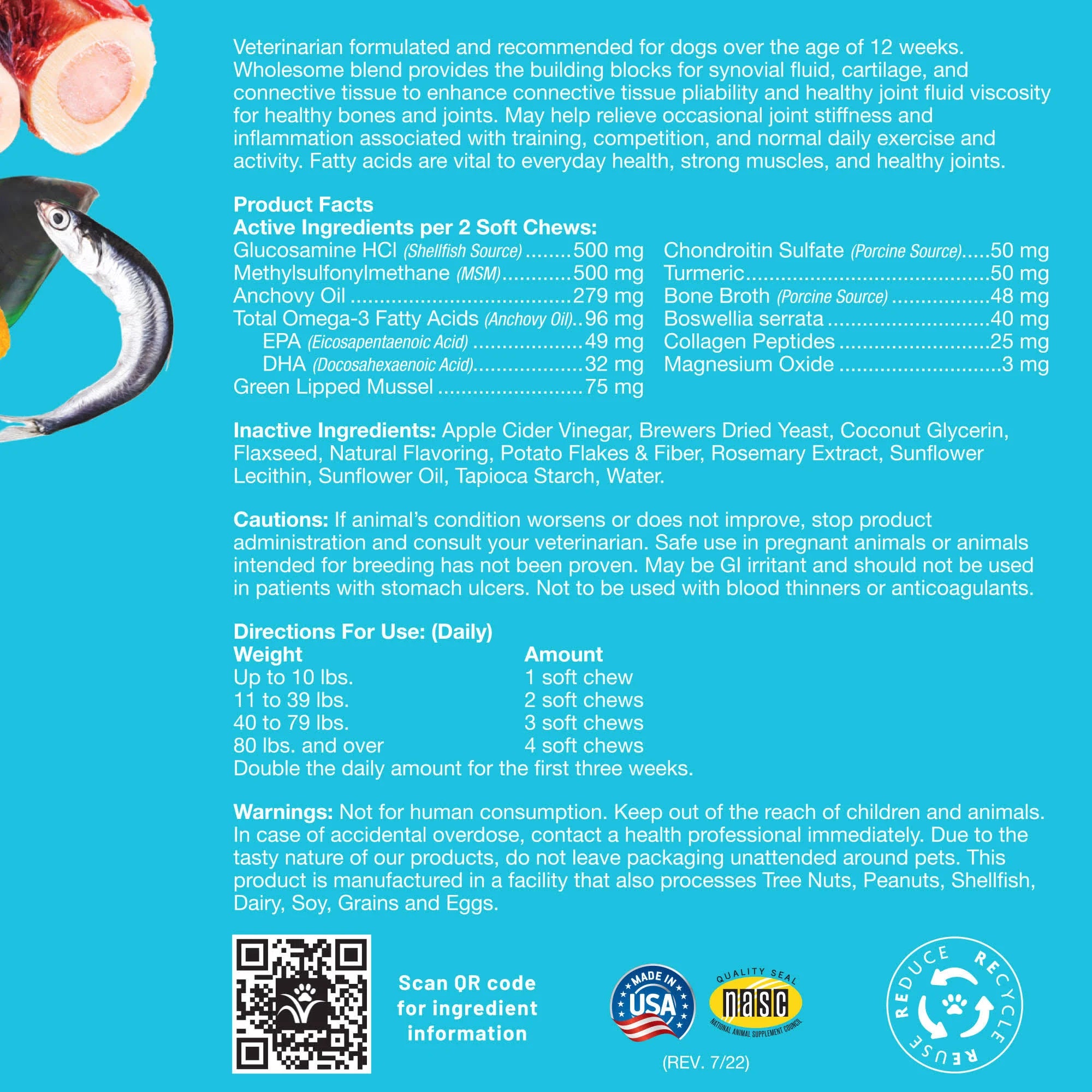 NaturVet Evolutions Advanced Joint Support Soft Chews