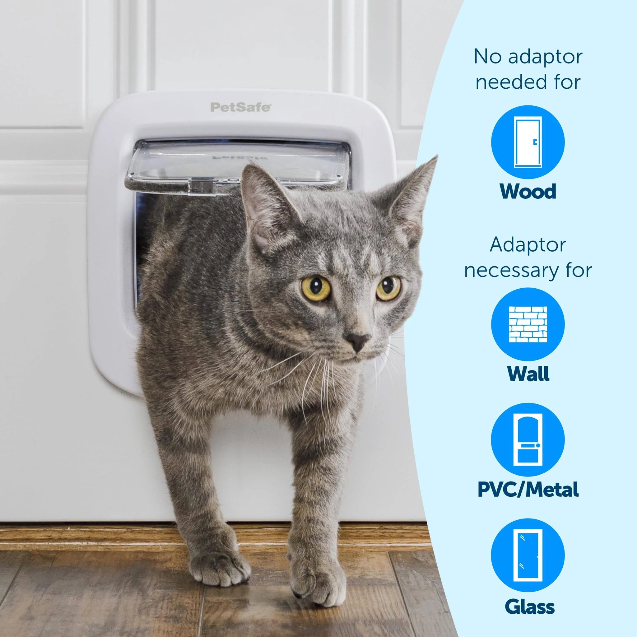 PetSafe Microchip Activated Cat Flap, Exclusive Entry, Manual Locking