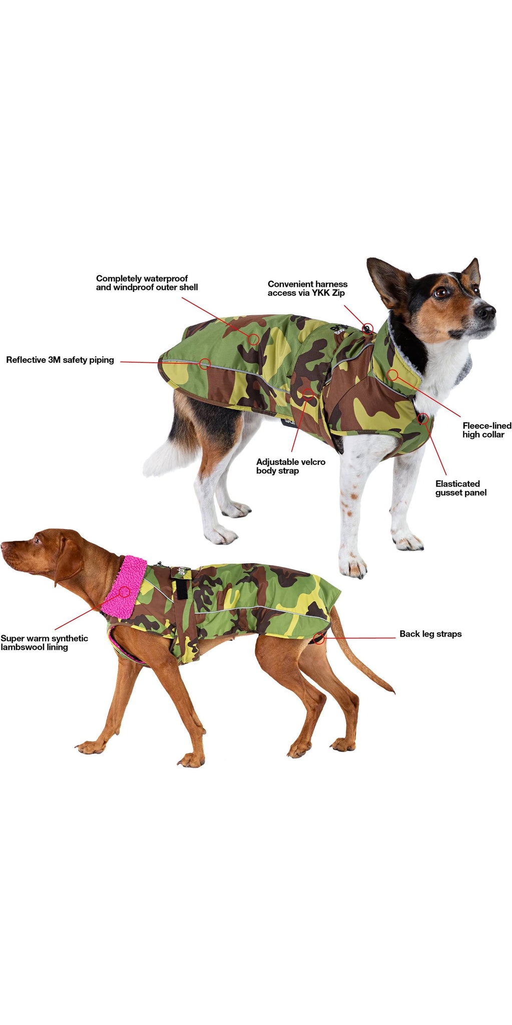 Dryrobe Dark Green & Black Dog Coat