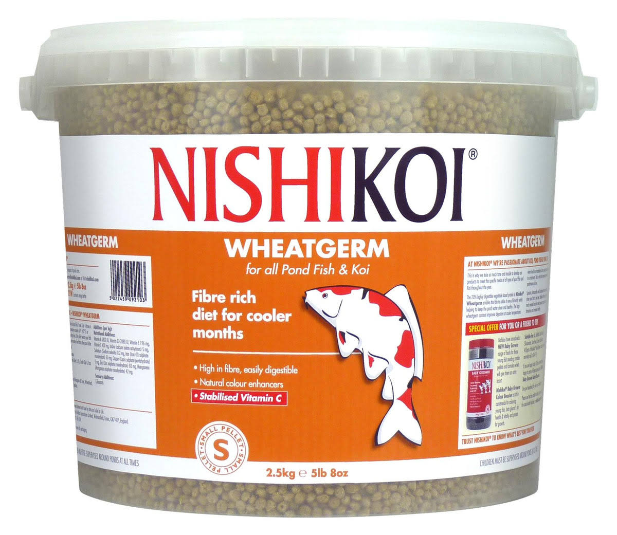 Nishikoi Wheatgerm 5kg Medium Pellet